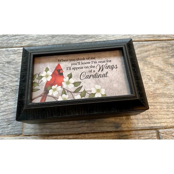Carson Home Accents Wings of a Cardinal Music Box Memorial Amazing Grace NWT - Picture 1 of 7
